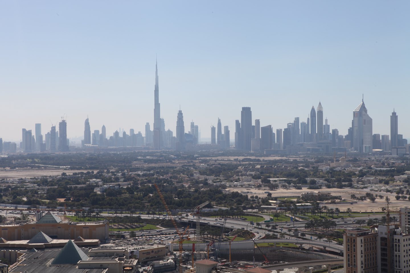 Dubai skyline with Burj Khalifa