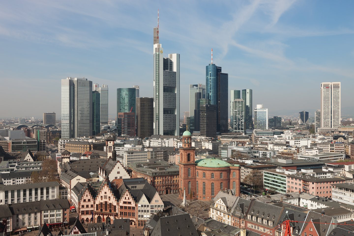 Frankfurt city skyline