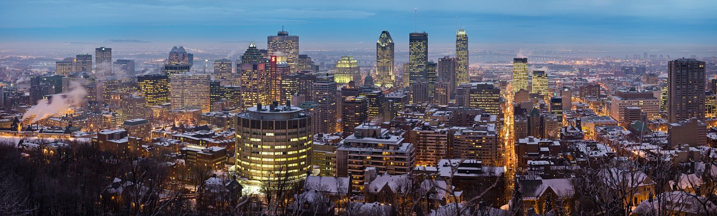 Montreal city skyline