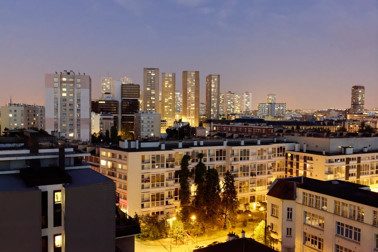 Paris city skyline