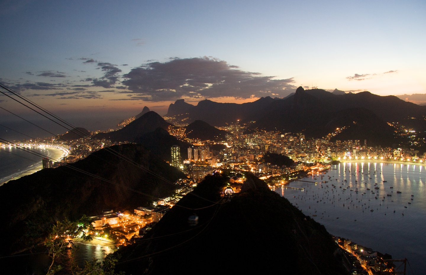 Rio De Janeiro city skyline