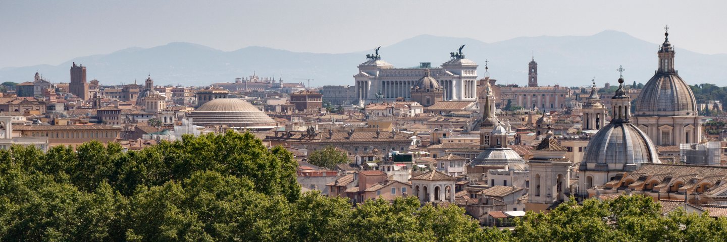 Rome city skyline