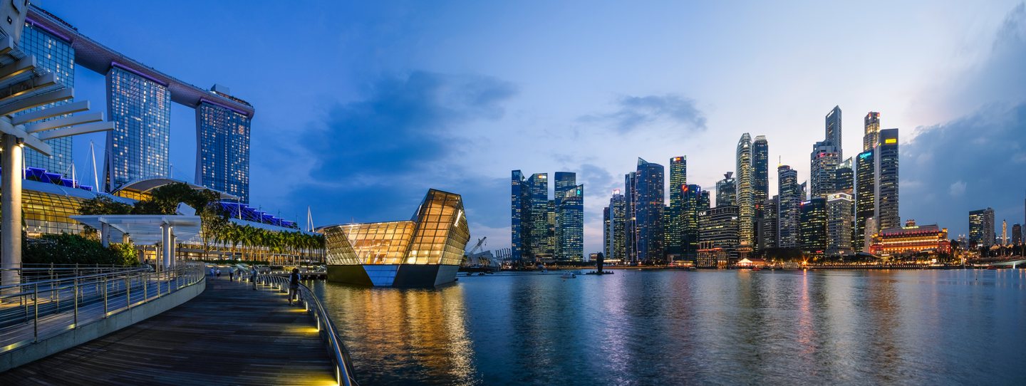 Singapore city skyline
