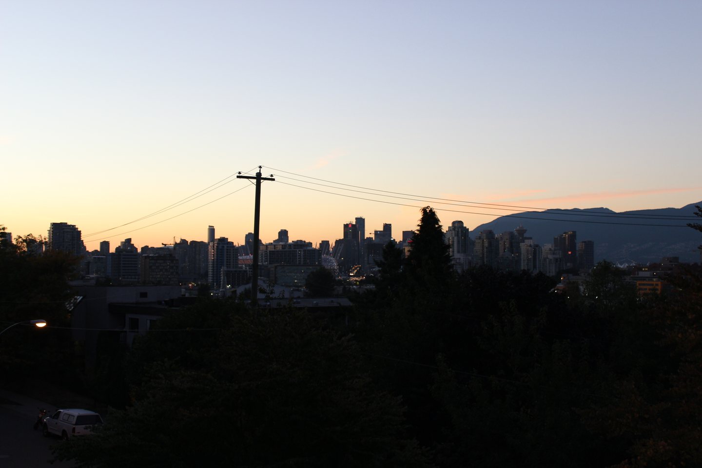 Vancouver city skyline
