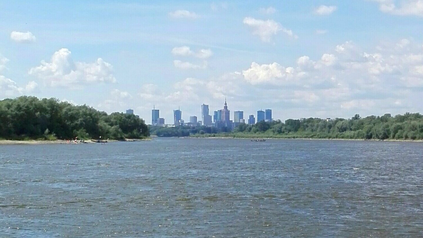Warsaw city skyline