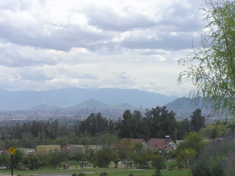 Santiago city context for SCL Airport