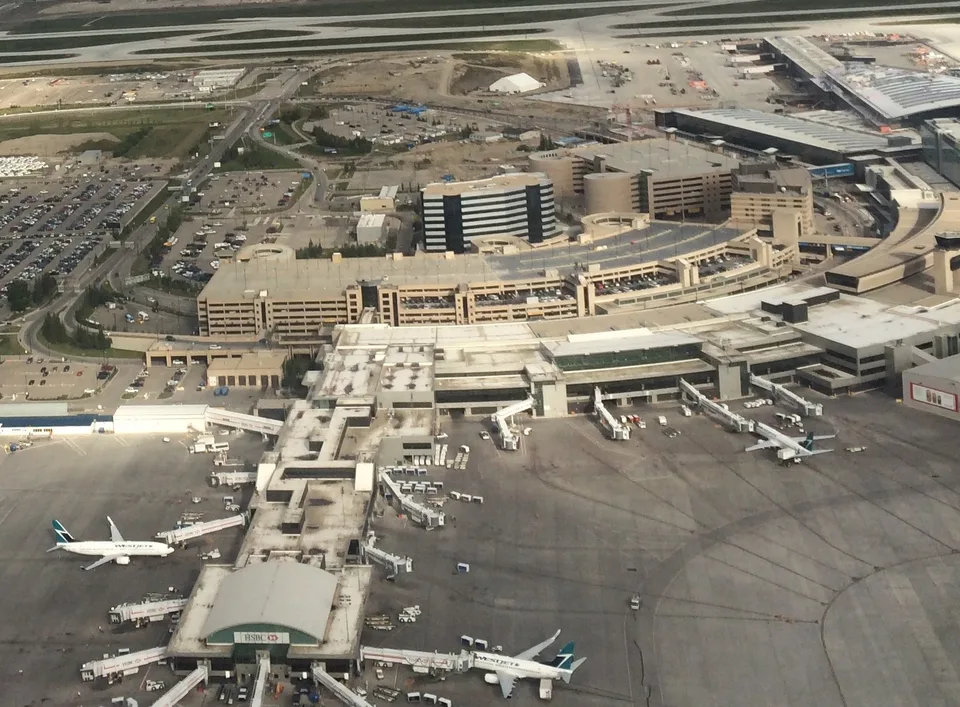 Calgary International Airport and its runways