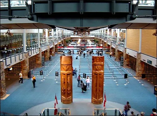 Interior of Vancouver International Airport