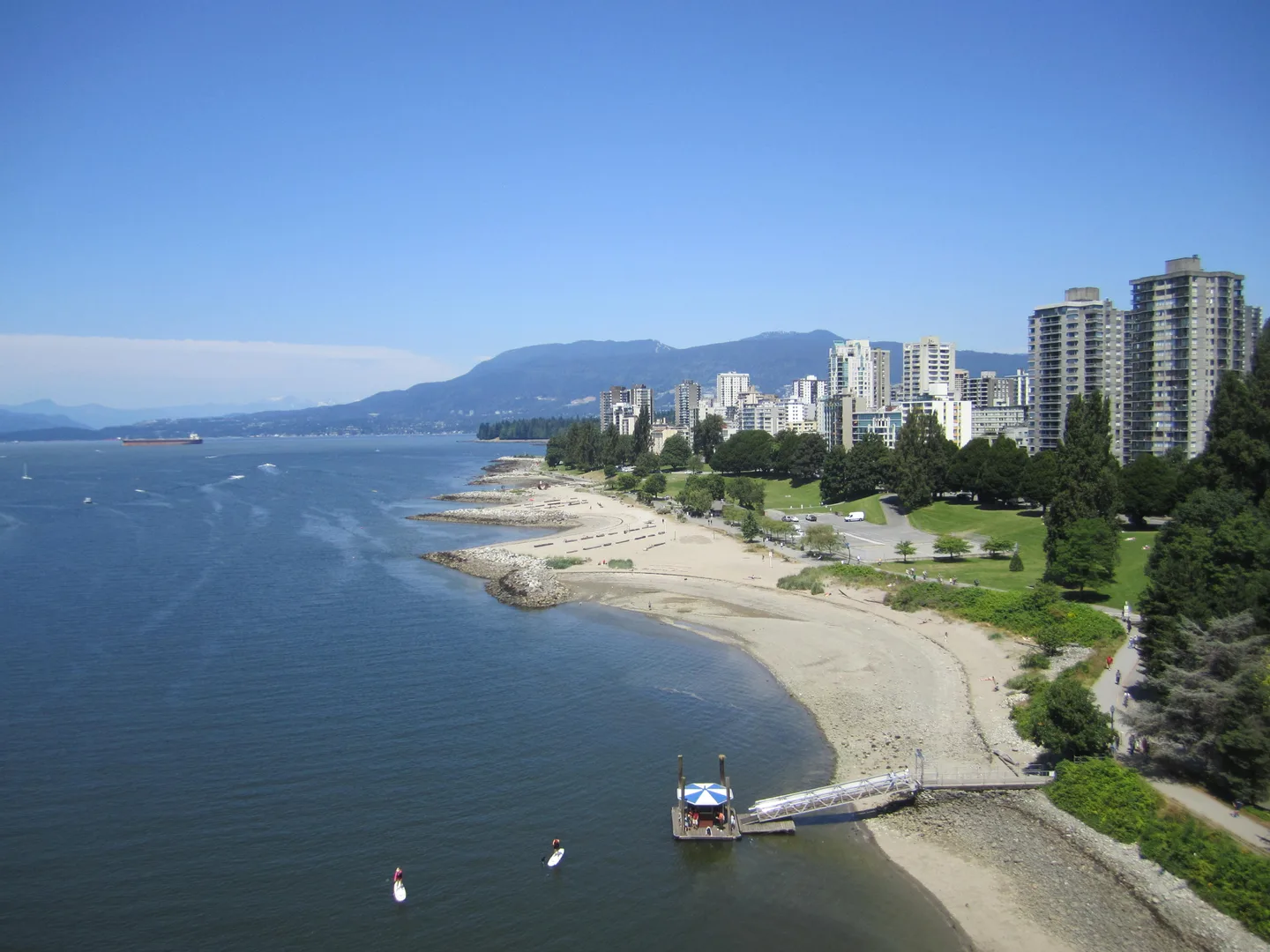Vancouver waterfront and harbour park